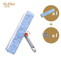 Dr.Dirt 二合一調向玻璃刮 配1塊備用塗水布 及 1條備用膠條 30cm Dr.Dirt 二合一調向玻璃刮 配1塊備用塗水布 及 1條備用膠條 30cm